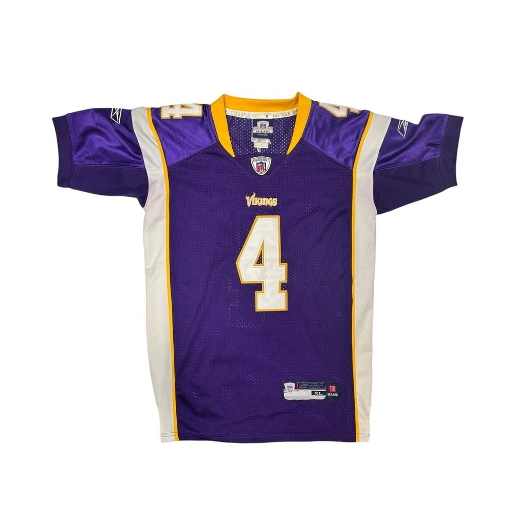 Brett Favre #4 Minnesota Vikings Jersey Reebok Youth Sz XL Youth